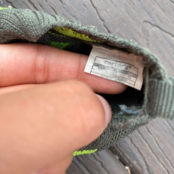 Carter’s Toddler Boys Slip-On Shoes - Size US 5M -  Green - Picture 3 of 3